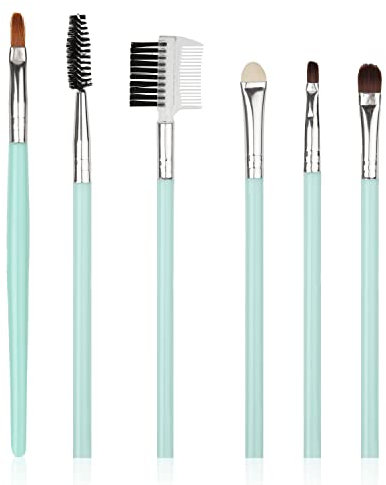 5 pezzi Set di Pennelli per Occhi, Incluso Pennello Ombretto Piatto Pennello Eyeliner Fine Pennello Occhi Spugna Pennello per Sopracciglia per Sopracciglia Eyeliner Trucco per occhi Cosmetici