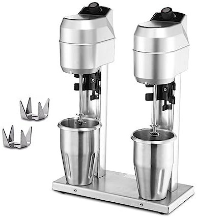 Machine À Milkshake Électrique Shaker À Lait Contrôle De Vitesse En Continu Mélangeur De Boissons Avec Tasse À Mélanger 1000 Ml Acier Inoxydable Mélangeur Smoothie Maker Pour Les Smoothies Protéinés (