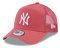 New Era Mesh Einsatz Fan Artikel New York Yankees MLB Baseball Light Pink A-Frame Trucker Cap - One-Size