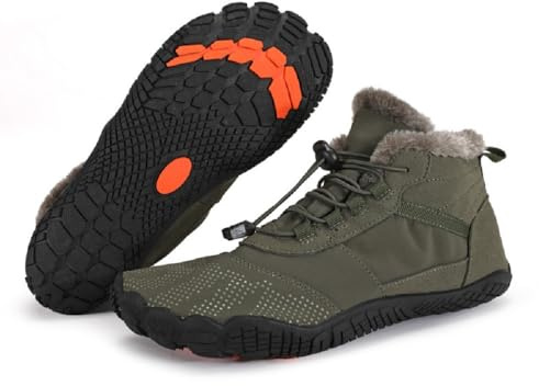 YisiNP Scarpe Invernali Stivali Uomo Caldo Barefoot Comode Donna Outdoor Trekking Scarpe