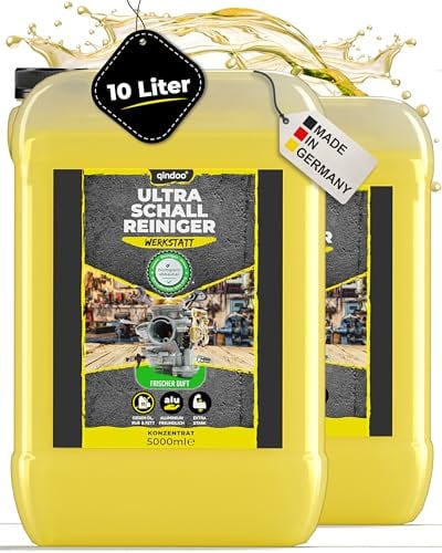 Qindoo Ultraschall Reiniger Werkstatt, Konzentrat, Vergaser, Reinigung von Autoteile, Werkstatt im Ultraschallgerät (10 Liter)