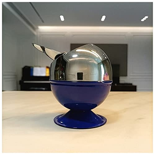 Aschenbecher Aschenbecher zum Klemmen Aschenbecher mit verchromtem Deckel Mode Metall Aschenbecher Gürtel Clip KTV Personalisierte große Aschenbecher mit Deckel Rauchloser aschenbecher (Size : G)