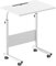 SogesPower Höhenverstellbarer Laptop-Tisch mit Rollen, Beistelltisch für Sofa oder Bett, Mobiler Rolltisch mit integriertem Tablet-/Handyhalter, Vielseitiger Betttisch für Zuhause 60 x 40 cm