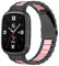 JYMYI Pulsera de Repuesto para Honor Watch 4 - Correa de Acero Inoxidable, Smartwatch Armband Strap, Brazalete Accesorios (Negro Rosa)