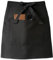 MQWDGJ Kellnerschürze, Vorbinder Schürze 85x55cm (LxB), Verstellbare Schürze mit 2 Taschen Unisex Kellnerschürze für Küche Restaurant Café (Schwarz)