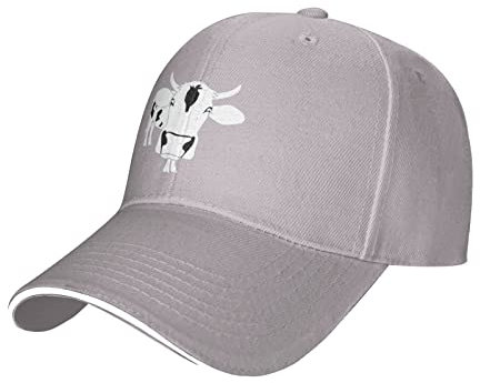 Oudrspo Kuh verstellbare Sandwich Bill Hat Baseball Cap Trucker Cap
