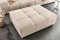 Riess Ambiente Moderner Hocker ELEGANCIA 110cm Champagner beige Bouclé Fußhocker Sitzhocker Fußhocker Boucléhocker Sofahocker Couchhocker