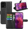 Fertuo Cover per Motorola Moto G24 / G04 / G04S / E14, Custodia Portafoglio Cover a Libro in Pelle Flip Case con Silicone Bumper, Fibbia Magnetica, Porta Carte, Kickstand, per Moto G24 / G04, Nero