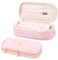 Vinuwu Pencil Case for Girls, Big Capacity Pencil Pouch with Zip, Cute Pen Cases for Kids, Large Storage Pencil Box Organiser, Aesthetic Stationery, Special Back to School-College Essentials-Pink