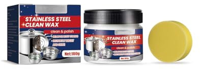 Cire de nettoyage magique pour acier inoxydable, nettoyant pour acier inoxydable, nettoyant pour acier inoxydable (1 pièce)