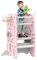 Gupamiga Torre de Aprendizaje Montessori para Infantil, Antivuelco, Regulable en Altura, Peldaños Antideslizantes, con Funciones de Entretenimiento como Pintar, Baloncesto （Rosa y Blanco） SST- 03