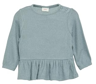 s.Oliver Junior Mädchen 2157559 Langarmshirt mit Volant (1er Pack)