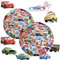 PYTRARTY Cars Sticker,100 Stück Cars Aufkleber Set,Cute Sticker Jungen und mädchen, Kawaii Anime Aufkleber Kinder., Bottle, Tablets,Schultaschen