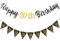 TOPWAYS Deko 50 Geburtstag Banner Frauen Mann, Schwarz Gold Geburtstagsdeko 50. Geburtstag Girlande Happy 50 Birthday Banner Wimpelkette für 50Geburtstag Frauen Männer Deko (Geburtstag50)