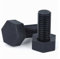 Wildeep 5 pièces M12 Longueur 20-100mm boulons hexagonaux extérieurs en Nylon Noir/vis boulons en Plastique d'isolation(70mm)