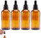 WQEDVN 4PCS Pipette Dropper Bottles, 50ml Amber Glass with Glass Pipette, UV Protection, For Essential Oils, Aromatherapy, Beauty, Laboratory Use