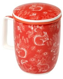 TEA SHOP - Taza de Té o Infusiones con filtro, infusor y tapa - Mug Harmony Magic Forest - Taza para Tés e Infusiones Fabricada en Porcelana
