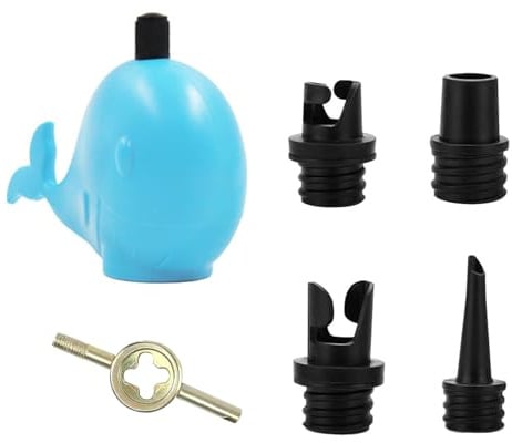SUP Pumpenadapter, SUP Adapter für Kompressor, Stand Up Paddle Board Luftpumpe Adapter, mit 4 Gasdüse Sup Ventil Adapter, für Alle Arten Schlauchboot Kajaks Paddle Board Ventiladapter