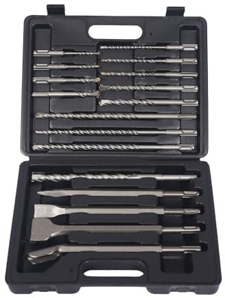 17tlg. Steinbohrer-Set Bohrer Meißel Bohrhammer Betonbohrer