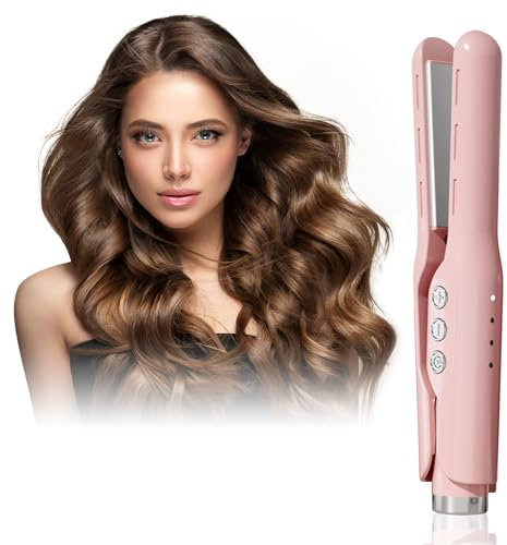Bwaliffury Plancha Mini 2 En 1, 20 W, 4 Temperaturas 160-230 °C, Calentamiento Rápido 20 Segundos, Peinado Duradero, Plancha Profesional Apta Para Todo Tipo de Pelo