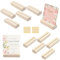 Luxoraiova Kartenhalter Holz 10 Stück – Tischkartenhalter aus Holz, 5 Gerade & 5 Schräge Kartenständer Fotohalter Postkartenhalter für Hochzeiten, Menükartenhalter, Bankette, Partys & Events