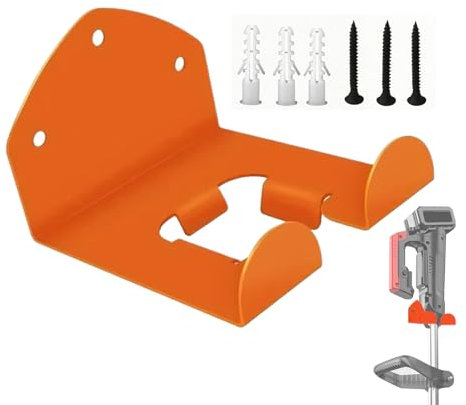 Nudorpn Motorsensen Halterung – Wandhalterung für Rasentrimmer, Schwerlast String Trimmer Organizer, Inklusive Schrauben, Metall Wandhalter für Freischneider und Gartengeräte (15x15x10 cm)