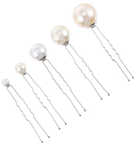SHERCHPRY 16stücke U-förmige Haarnadeln mit Perlen Perlenclips für Hochzeit Haaraccessoires für Brautjungfern Praktisch zum Abschminken