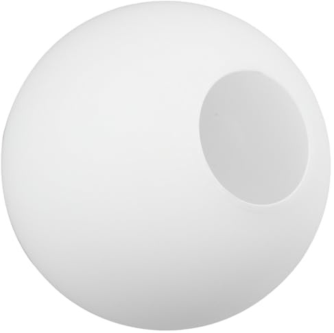 VILLCASE Abat-Jour Globe En Verre Dépoli Abat-Jour Sphérique Blanc 7.87 Pouces Remplacement D’- Pour Suspension Plafonnier Et Lustre Diffuseur De Lumière Douce Pour Salon Et Chambre