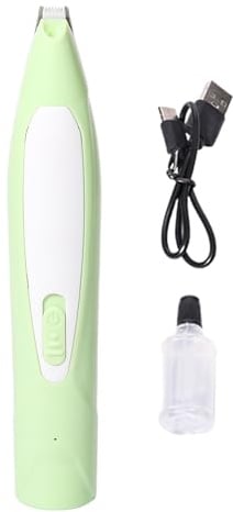 Hundtrimmer med LED- - Husdjursvårdsverktyg, förstorat blad | uppladdningsbart med lågt brus, inklusive ersättningsblad för hundar och