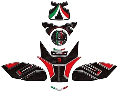 Für Aprilia Tuono V4 Factory 1100 2021-2026 Motorrad-Kraftstofftank-Aufkleber, Kompletter Satz Schutzfolie(3)