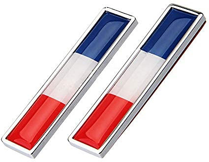 1 para Frankreich Flagge Metall Auto Aufkleber Schmücken Aufkleber Emblem Abzeichen