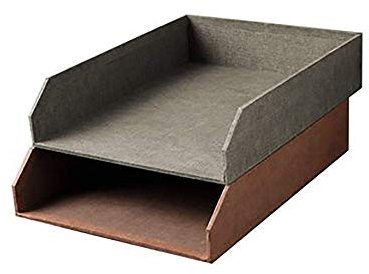 Stapelbar Dokumentieren Tablett, Retro Kreativ Desktop Veranstalter A4 Datei Zeitschrift Gestell Büro Schublade Aufbewahrungsbox, 24 × 31 × 7 Cm (9 × 12 × 3 Zoll)