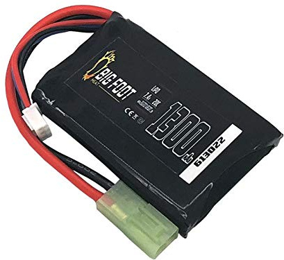 Big Foot Heat Lipo Battery 1300 mAh 7.4v 20c (Square - 102mm) Airsoft battery long battery life