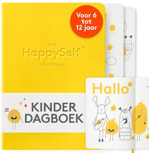 HappySelf – Das preisgekrönte Tagesjournal [Niederländischsprachige Ausgabe] für Kinder (Gelb)