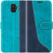 Mulbess für Samsung Galaxy A6 2018 Hülle, Handyülle Leder mit Kartenfach, Klapphülle mit Magnetverschluss, Flip Case Etui Handytasche Schutzhülle, Stilvoll Mint Blau