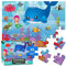 Ocean World Bodenpuzzle für Kinder im Alter von 3–5 Jahren, 35 Teile Meerjungfrau Jumbo-Puzzle für Kleinkinder im Alter von 4–8 Jahren, Vorschul-Lernspielzeug für Kinder, Geschenkbox, Mädchen, Jungen