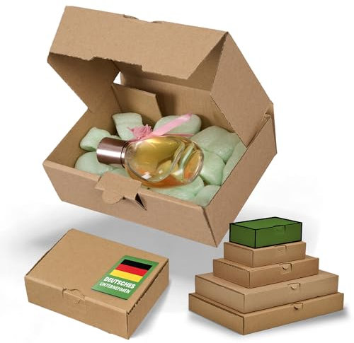 smiley pack 100x Maxibriefkartons 160x110x50mm Braun Größe und Menge wählbar Versandkarton Warenpost Warensendung Büchersendung Postkarton DHL Hermes DPD GLS UPS Deutsche Post (100 Stück Braun)