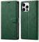 LOLFZ Wallet Case for iPhone 13 Pro Max, Premium Leather Case Card Holder Kickstand Magnetic Closure Flip Case Cover for iPhone 13 Pro Max 6.7 inch - Green