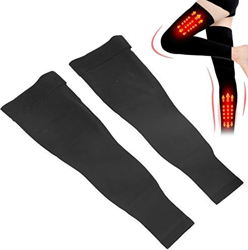 Brrnoo Oberschenkel Hoher Kompressionsstrumpf, 1 Paar Knöchellange Kompressionsstrümpfe, Krampfadern, Schwellung, Ödeme, für Frauen Männer(m)