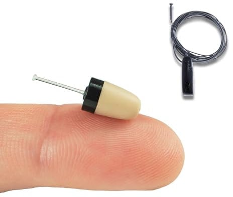 PingaOculto Auricolari Spia Bluetooth Esami Vip Pro Invisibile Nascosto per Cellulare e Microfono Cablato - Micro Cuffie Invisibili Piccolo (Auricolari Spia Vip Pro SuperMini Bluetooth Microfono Cavo)