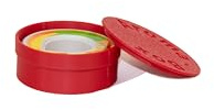 Aufbewahrungsbox passend für Air-Up Duft-Pod Aroma-Pod - Pod Case zur Aufbewahrung von Air-Up Pods, Schutzhülle Aroma-Box kompatibel mit Air-Up Flasche - 4 Farben (rot)