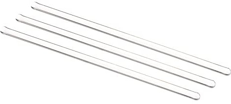 sourcing map 3.3 Borosilicate Glass Stick 5.91 Length 5mm Dia Stir Rod Mixing Tools with Both Ends Round for Lab Kitchen Science 3Pcs