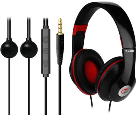 Cosmowaves iBrain FC05-C Anti-Strahlungs-Kopfhörer, 3-Fach Schutz gegen Elektrosmog, Magnetfelder-Frei und EMF-Frei am Kopf, einsetzbar für Smartphones und Computer, Farbe: Schwarz