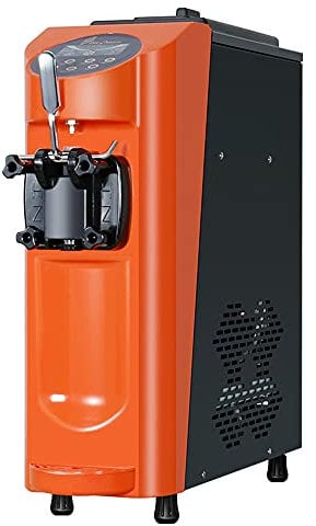 16L/H Soft Serve Ice Cream Machine, 1000W Ice Cream Maker Machine, Ice-Cream Maker with Hardness Adjustment, CE/FCC (Red)