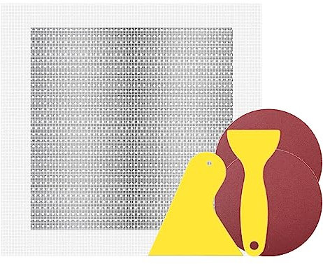 LICQIC Parche de reparación de pared, parche de reparación de placas de yeso, reparación de yeso autoadhesivo para techo de yeso grietas (1 unidad, 8 x 8 pulgadas)