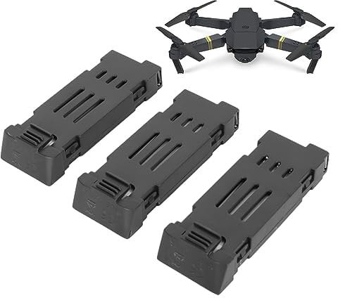 3 X 1800mAh RC Drone Lithium Battery, Replacement Quadcopter Batteries UAV Battery, Replacement Drone Spare Battery for E58 E68 JY109 998PRO, 3.7V 1800mAh