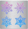 GORGECRAFT 6.3 Zoll Weihnachts-Schneeflocken-Schablonen Metall-Schneemuster-Schablone Dekoration Urlaub Wiederverwendbare Vorlage Edelstahl Zum Zeichnen DIY Fenster Wand Basteln Malen Dekor Basteln