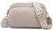 GUQTLUN Sac Bandoulière Femme Cuir Moderne - Petit Sac Porté Épaule et Main - Sacoche Large avec Compartiment pour Téléphone Portable - Gris