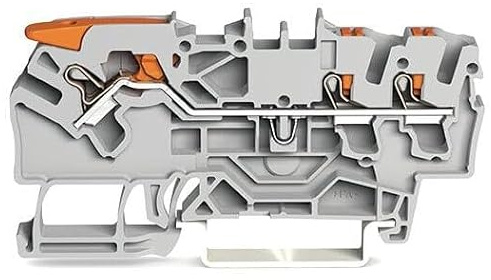 mit Hebel und Drücker 2,5 mm², grau WAGO 2102-5301