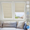 UrMoon Skylight Blinds for Roof Window, Easy Install Honeycomb Shades Cellular Blinds for Inclined Skylight Sun Room Windows (Blackout - Almond)